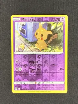 Pokemon- Mimikyu 080/196- Rare Reverse Holo Card- Lost Origin - Image 1