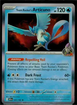 Team Rocket's Articuno Destined Rivals NM Pokemon TCG Holo - Image 1