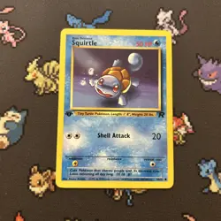 1st Edition Squirtle 68/82 LP/EX -Vintage Pokemon Card- Team Rocket (2z) - Image 1