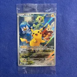 Pokemon TCG Pikachu 027 SVP Paldea Evolved Black Star Promo SEALED - Image 1