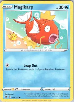 Magikarp #39/192 (LP) SWSH02: Rebel Clash SWSH02 Pokemon - Image 1