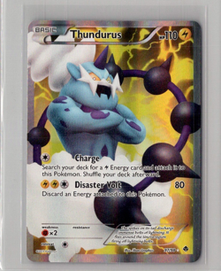 Thundurus EX 97/98 Pokemon TCG Emerging Powers Black & White Ultra Rare Card NM - Image 1