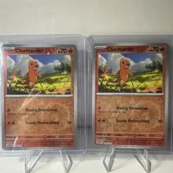 Charmander - (Reverse Cosmos Holo) (Pokemon 151 Collection) 004/165 - Image 2