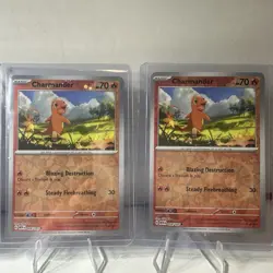 Charmander - (Reverse Cosmos Holo) (Pokemon 151 Collection) 004/165 - Image 3