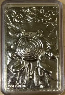 1999 Pokemon Burger King Poliwhirl 23K Gold Plated Limited Edition Card Nice! - Image 4