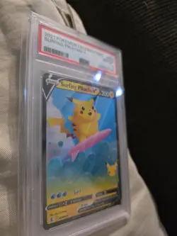 The Pokemon Company Surfing Pikachu V 008/025 Celebrations Holo PSA 10 - Image 3