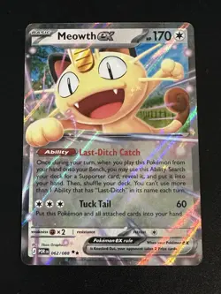 Meowth EX 062/088 Pokemon Perfect Order Double Rare Holo NM - Image 5
