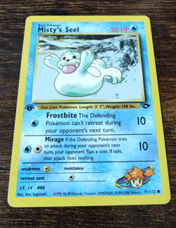 Pokemon Gym Challenge 1st Edition Misty's Seel 91/132 NM - Image 1