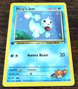 Pokemon Gym Heroes 1st Edition Misty's Seel 88/132 NM - Image 1