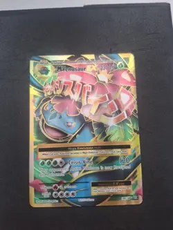 Pokemon TCG Evolutions Holo Card M Venusaur EX Full Art 100/108 Light Play - Image 1