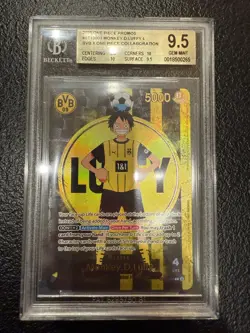 One Piece x BVB Monkey D. Luffy Promo Card BGS 9,5 Gem Mint ST13-003 Beckett TCG - Image 1