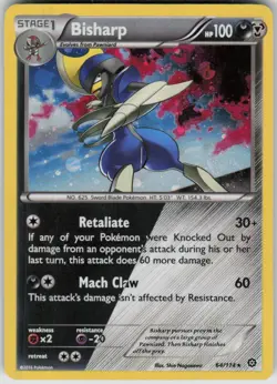 Pokemon Bisharp 64/114 Cosmos Holo NM/LP Promo PKMN 064/114 - Image 1