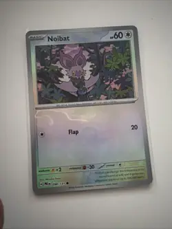 Noibat (Master Ball Pattern) 090/131 Holo Prismatic Evolutions Pokemon Holo NM - Image 1