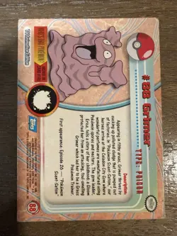 Grimer #88 Non Holo Blue Logo Topps Pokemon TV AnimationMP - Image 2