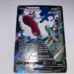 Pokemon Medicham V 186/203 Evolving Skies Alt Full Art Holo Ultra Rare ENG - Image 1