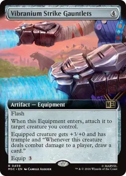 MTG Vibranium Strike Gauntlets Extended Art 459 MSC Commander: Marvel NM - Image 1