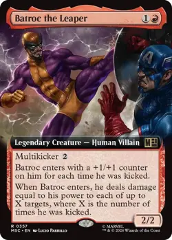 MTG Batroc the Leaper (Extended Art) 357 MSC Commander: Marvel Super Heroes NM - Image 1