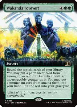MTG Wakanda Forever! (Extended Art) 388 MSC Commander: Marvel Super Heroes NM - Image 1