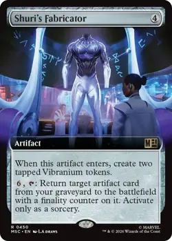 MTG Shuri's Fabricator (Extended Art) 450 R Commander: Marvel Super Heroes NM - Image 1