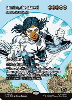 MTG Monica, the Marvel - Aurelia, the Warleader (Borderless) 86 Normal Marvel Un - Image 1