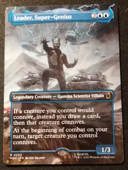 Leader, Super-Genius - Borderless - MSH - MTG - NM - EN - 0330 - Image 1