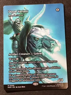 Doom Variant / Roaming Throne - Borderless - MAR - MTG - NM - EN - 0099 - Image 1