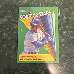1990 Fleer Soaring Stars 2nd Year Ken Griffey Jr. HOF RARE! #18 - Image 1