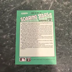 1990 Fleer Soaring Stars 2nd Year Ken Griffey Jr. HOF RARE! #18 - Image 2