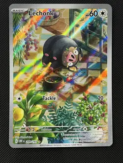Pokemon TCG Lechonk Card 209/197 Obsidian Flames Illustration Rare Near Mint - Image 1