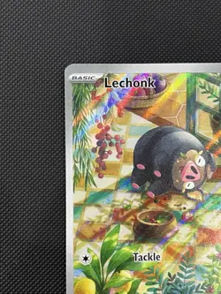 Pokemon TCG Lechonk Card 209/197 Obsidian Flames Illustration Rare Near Mint - Image 2
