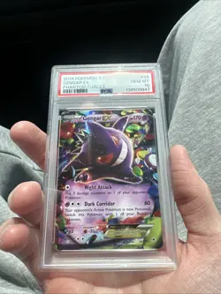 2014 POKEMON XY PHANTOM FORCES #34 GENGAR EX PSA 10 - Image 3