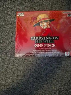 One Piece TCG Carrying On His Will Sealed English Booster Box OP13 Small Tear - Image 3