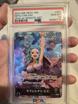 PSA 10 Nefeltari Vivi One Piece Kingdoms of Intrigue #OP04-001 Alt Art Japanese - Image 3