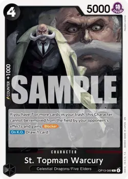 St. Topman Warcury OP13-089 R One Piece Carrying On His Will - Image 1