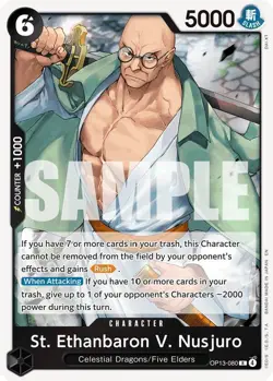 St. Ethanbaron V. Nusjuro OP13-080 R One Piece Carrying On His Will - Image 1