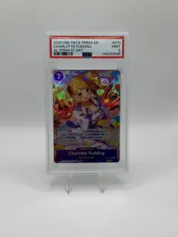 One Piece CCG Charlotte Pudding Alternative Art PRB02-010 PSA 9 - Image 1