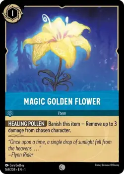 4x Magic Golden Flower - 169/204 - Common - Cold Foil NM-Mint Disney Lorcana: Th - Image 1