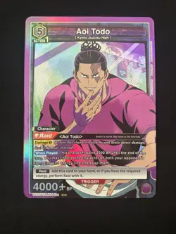 Aoi Todo Union Arena TCG Jujutsu Kaisen UE03BT/JJK-1-081 SR Holo English LP - Image 1