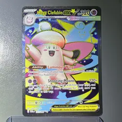 Mega Clefable ex 103/088 Ultra Rare Pokemon TCG ME03: Perfect Order NM - Image 1