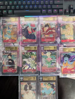 ONE PIECE ENG 1st Anniversary Complete Set of ten BGS 10 - Image 1