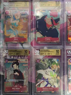 ONE PIECE ENG 1st Anniversary Complete Set of ten BGS 10 - Image 2