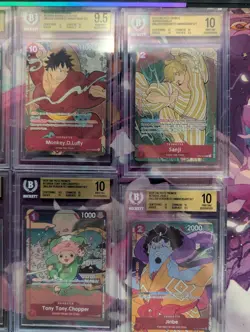 ONE PIECE ENG 1st Anniversary Complete Set of ten BGS 10 - Image 3