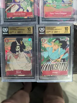 ONE PIECE ENG 1st Anniversary Complete Set of ten BGS 10 - Image 4