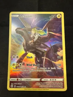 Pokemon TCG Zekrom Trainer Gallery Holo Card TG05/TG30 Swsh09 Brilliant Stars NM - Image 1