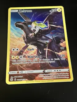 Zekrom Trainer Gallery Holo Card TG05/TG30 Swsh09 Brilliant Stars Pokemon TCG - Image 1