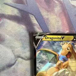Pokemon TCG Dragonite v Holo Card 049/078 Pokemon Go Near Mint/Excellent Con. - Image 3