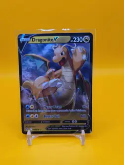 Pokemon Go TCG Dragonite v Holo Card 049/078 Rare - Image 1