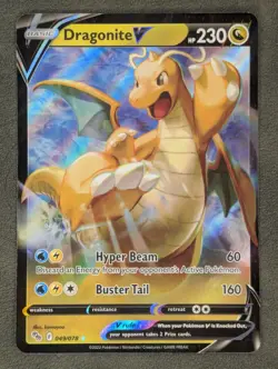 Dragonite V 049/078 Pokemon TCG Ultra Rare Pokemon GO Near Mint - Image 2