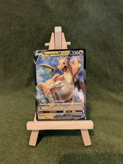 Pokemon Go TCG Dragonite v Holo Card 049/078 Rare - Image 1