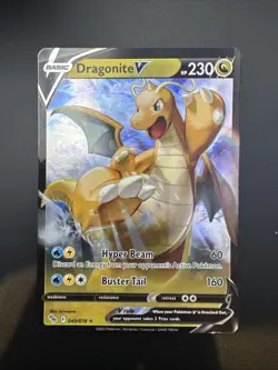 Pokemon TCG Pokemon Go Dragonite V Card 049/078 NM Condition - Image 1